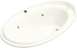 K-1110-GCR-0 Kohler Purist BubbleMassage Whirlpool Bath With Chromatherapy - White