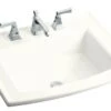 Kohler K-2356-8-0 Archer Self Rimming Lavatory Sink With 8" Faucet Centers - White