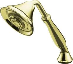Kohler K-368-AF Forte Deck- Or Bath-Mount Handshower Holder With Hoses - French Gold