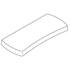 Kohler 85407-47 Toilet Cover, One-Piece - Almond