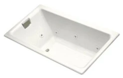 K856LHWH Kohler K-856-LH-0 Tea-for-Two 5.5' Drop-In Whirlpool With Left-Hand Drain - White