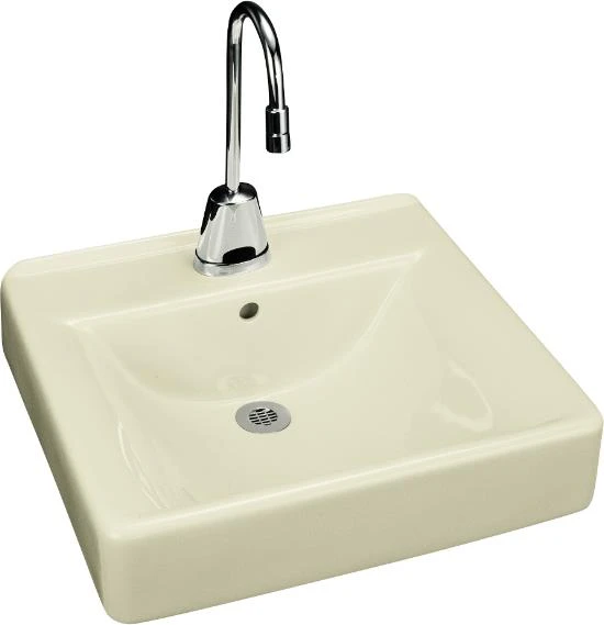 Kohler K-2054-0 Soho Wall-Mount Lavatory With 4" Centers - White (Faucet Not Included) 1 Kohler K-2054-0 Soho Wall-Mount Lavatory With 4" Centers - White (Faucet Not Included)