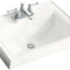 Kohler K-2241-4-7 Memoirs Self-Rimming Lavatory With 4" Centers - Black (Pictured In White)