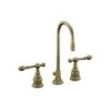 Kohler K-6813-4-BV IV Georges Brass Widespread Lavatory Faucet W/Lever Handles - Brushed Bronze
