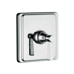 Kohler K-T13173-4A-BN Pinstripe Pure Design Thermostatic Valve Trim W/Lever Handle - Brushed Nickel (Pictured In Chrome)