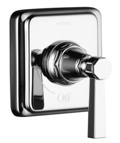 Kohler K-T13174-4A-CP Pinstripe Pure Design Volume Control Valve Trim W/Lever Handle - Chrome