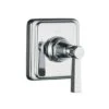 Kohler K-T13175-4B-BN Pinstripe Transfer Vavle Trim W/Lever Handle - Brushed Nickel (Pictured In Chrome)