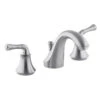 Kohler K-10272-4A-G Forte Widespread Lavatory Faucet With Traditional Lever Handles - Brushed Chrome