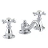 Kohler K-108-3-CP Antique Widespread Lavatory Faucet With 6 Prong Handles - Polished Chrome