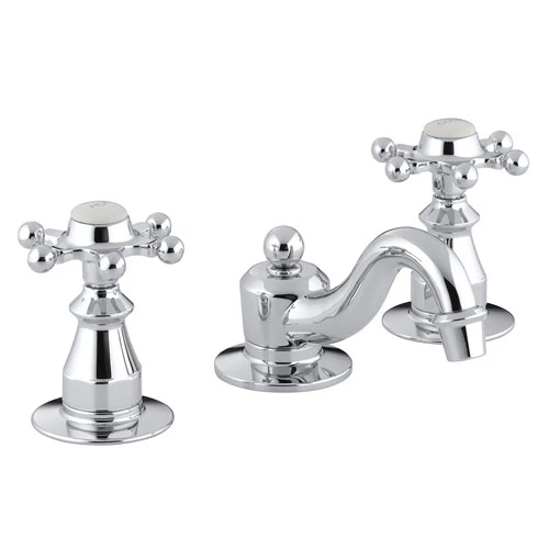 Kohler K-108-3-CP Antique Widespread Lavatory Faucet With 6 Prong Handles - Polished Chrome 1 Kohler K-108-3-CP Antique Widespread Lavatory Faucet With 6 Prong Handles - Polished Chrome