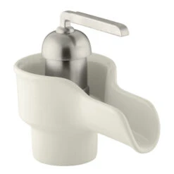 Kohler K-11000-96 Bol Ceramic Faucet - Biscuit With Brush Nickel Handle