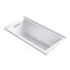 Kohler K-1121-L-0 Underscore 60" X 30" Alcove Bath With Tile Flange And Left Hand Drain - White