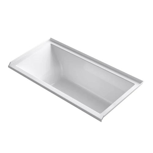 Kohler K-1121-R-0 Underscore 60" X 30" Alcove Bath With Integral Tile Flange And Right Hand Drain - White 1 Kohler K-1121-R-0 Underscore 60" X 30" Alcove Bath With Integral Tile Flange And Right Hand Drain - White