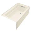 Kohler K-1122-RA-47 Archer 5' Whirlpool With Integral Apron And Right Hand Drain - Almond