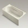 Kohler K-1357-RA-47 Devonshire 60" X 32" Alcove Whirlpool With Integral Apron And Right Hand Drain - Almond