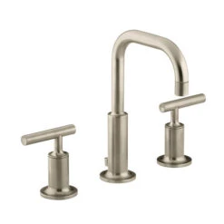 Kohler K-14406-4-BV Purist Widespread Lavatory Faucet - Brushed Bronze