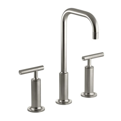 Kohler K-14408-4-BN Purist Widespread Lavatory Faucet - Brushed Nickel 1 Kohler K-14408-4-BN Purist Widespread Lavatory Faucet - Brushed Nickel
