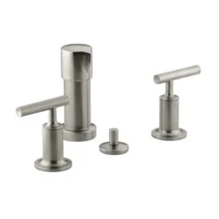 Kohler K-14431-4-BN Purist Vertical Spray Bidet Faucet With Lever Handles - Brushed Nickel