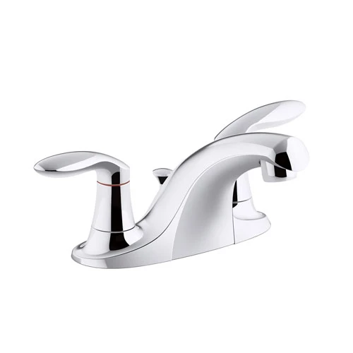 Kohler K-15241-4DRA-CP Coralais Two Handle Centerset Lavatory Sink Faucet With Plastic Pop-up Drain And Lift Rod - Chrome 1 Kohler K-15241-4DRA-CP Coralais Two Handle Centerset Lavatory Sink Faucet With Plastic Pop-up Drain And Lift Rod - Chrome
