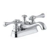 Kohler K-16100-4A-CP Revival Double Handle Centerset Lavatory Faucet With Traditional Lever Handles - Polished Chrome