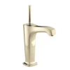 Kohler K-16231-4-AF Margaux Tall Single-hole Lavatory Sink Faucet With 6-3/8 In Spout And Lever Handle - French Gold