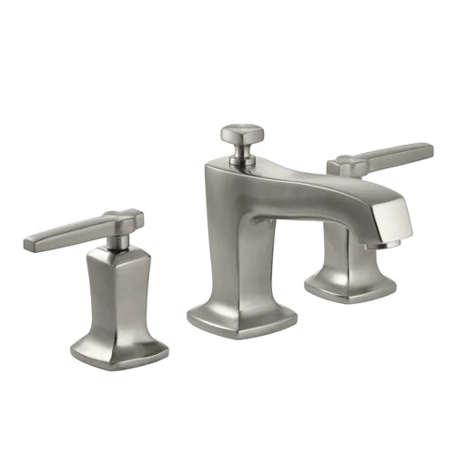 Kohler K-16232-4-BN Margaux Double Handle Widespread Lavatory Faucet With Metal Lever Handles - Brushed Nickel 1 Kohler K-16232-4-BN Margaux Double Handle Widespread Lavatory Faucet With Metal Lever Handles - Brushed Nickel