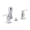 Kohler K-16238-4-CP Two-Handle Bidet Faucet With Lever Handles - Polished Chrome