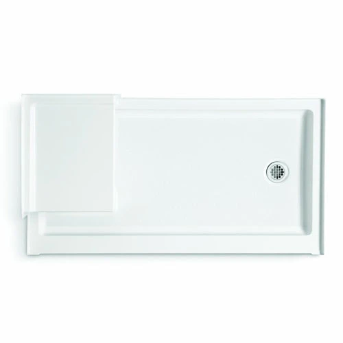 Kohler K-1976-0 Tresham 60" X 32" Single Threshold Right Hand Drain Shower Base With Integral Left Hand Seat - White 1 Kohler K-1976-0 Tresham 60" X 32" Single Threshold Right Hand Drain Shower Base With Integral Left Hand Seat - White