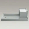 Kohler K-1977-95 Tresham 60" X 32" Single Threshold Left Hand Drain Shower Base With Integral Right Hand Seat - Ice Grey