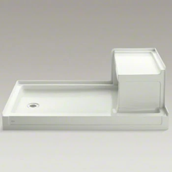 Kohler K-1979-NY Tresham 60" X 36" Single Threshold Left Hand Drain Shower Base With Integral Right Hand Seat - Dune 1 Kohler K-1979-NY Tresham 60" X 36" Single Threshold Left Hand Drain Shower Base With Integral Right Hand Seat - Dune
