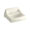 Kohler K-2006-47 Kingston 21-1/4 In X 18-1/8 In Wall-mount/Concealed Arm Carrier Lavatory Sink With Widespread Faucet Holes - Almond