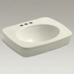 Kohler K-2340-4-96 Bancroft Pedestal Lavatory Basin With 4" Centerset Faucet Holes - Biscuit