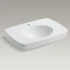 Kohler K-2348-1-0 Bancroft Pedestal Lavatory Basin With Single Faucet Hole - White