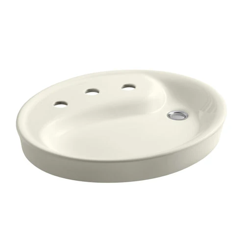 Kohler K-2354-8-96 Yin Yang Wading Pool Lavatory With 8 In Centers And Overflow - Biscuit 1 Kohler K-2354-8-96 Yin Yang Wading Pool Lavatory With 8 In Centers And Overflow - Biscuit