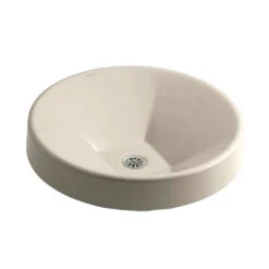 Kohler K-2388-47 Inscribe 16" Cast Iron Wading Pool Lavatory Sink - Almond