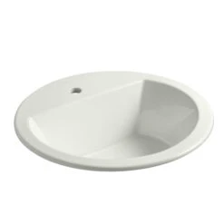 Kohler K-2714-1-NY Bryant Round Self-Rimming Lavatory Sink With Single Faucet Hole - Dune