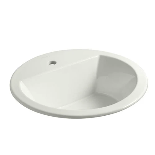Kohler K-2714-1-NY Bryant Round Self-Rimming Lavatory Sink With Single Faucet Hole - Dune 1 Kohler K-2714-1-NY Bryant Round Self-Rimming Lavatory Sink With Single Faucet Hole - Dune
