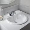 Kohler K-2714-1-47 Bryant Round Self-Rimming Lavatory With Center Hole - Almond (Pictured In White)