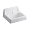 Kohler K-2805-0 Hudson 19 In X 17 In Wall-mounted Lavatory Sink With Single Faucet Hole - White