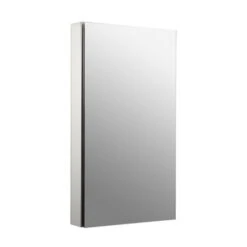Kohler K-2918-PG-SAA Catalan 20-1/8" W X 36" H Aluminum Single Door Medicine Cabinet With 107 Degree Hinge - Satin Anodized Aluminum
