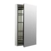 Kohler K-2936-PG-SAA Catalan 24-1/8"W X 36"H Aluminum Single Door Medicine Cabinet With 107 Degree Hinge - Satin Anodized Aluminum