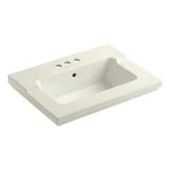 Kohler K-2979-4-96 Tresham One-Piece Surface And Integrated Lavatory With 4" Centerset Faucet Drilling - Thunder Grey