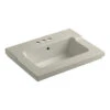 Kohler K-2979-4-G9 Tresham One-Piece Surface And Integrated Lavatory With 4" Centerset Faucet Drilling - Sandbar