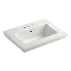 Kohler K-2979-4-NY Tresham One-Piece Surface And Integrated Lavatory With 4" Centerset Faucet Drilling - Dune