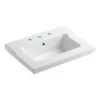 Kohler K-2979-8-0 Tresham One-Piece Surface And Integrated Lavatory With 8" Widespread Faucet Drilling - White
