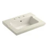 Kohler K-2979-8-47 Tresham One-Piece Surface And Integrated Lavatory With 8" Widespread Faucet Drilling - Almond