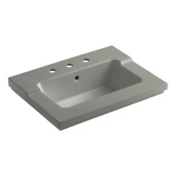 K-2979-8-K4 Kohler Tresham One-Piece Surface And Integrated Lavatory With 8" Widespread Faucet Drilling - Cashmere