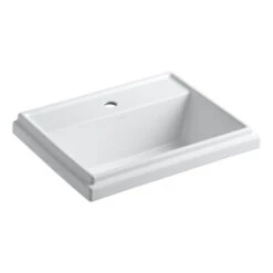 Kohler K-2991-1-0 Tresham Rectangle Self-Rimming Lavatory With Single-Hole Faucet Drilling - White