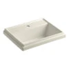 Kohler K-2991-1-47 Tresham Rectangle Self-Rimming Lavatory With Single-Hole Faucet Drilling - Almond