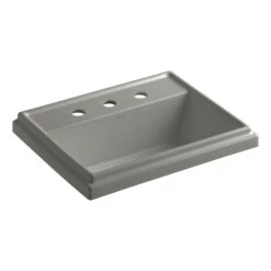 Kohler K-2991-8-K4 Tresham Rectangle Self-Rimming Lavatory With 8" Widespread Faucet Drilling - Cashmere
